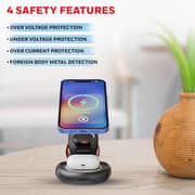 Honeywell Zest Trio Wireless Charger Grey - HC000083