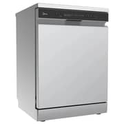 Midea Dishwasher 14 Place Settings, 5+5 Programs, Wi-Fi, Auto Open Door - Silver