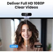 Ugreen HD USB 1080P Webcam Grey - CM678-15728