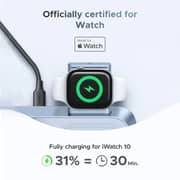 شاحن يوجرين ماج فلو لاسلكي مغناطيسي 3 بـ 1 بتقنية Qi2 لون أزرق W711-55678