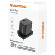 Riversong Wall Charger With USB-C - USB-C Cable Black - AD136T