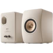 KEF LS50 Meta HiFi Sand Shell Bookshelf Speakers