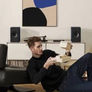 KEF Coda W Midnight Blue Bookshelf Speakers