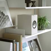 KEF Q1 Meta HiFi Satin White Bookshelf Speakers