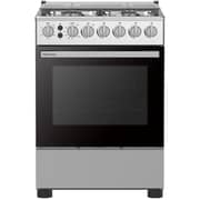 Hisense Free-Standing Gas Cooker 60cm Silver/Black - HFG60332RX
