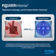 Beko Dishwasher 15 Place Settings, 14 Programs, 3 Racks, A+++ Energy Rating, BDFN26560GBP - (Black Glass)