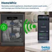 Beko Dishwasher 15 Place Settings, 11 Programs, 3 Racks, A+++ Energy Rating,‎ BDFN36541DAWP - (Dark Inox)