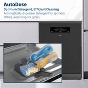 Beko Dishwasher 15 Place Settings, 11 Programs, 3 Racks, A+++ Energy Rating,‎ BDFN36541DAWP - (Dark Inox)