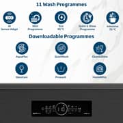 Beko Dishwasher 15 Place Settings, 11 Programs, 3 Racks, A+++ Energy Rating,‎ BDFN36541DAWP - (Dark Inox)