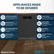 Beko Dishwasher 15 Place Settings, 11 Programs, 3 Racks, A+++ Energy Rating,‎ BDFN36541DAWP - (Dark Inox)