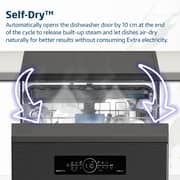 Beko Dishwasher 15 Place Settings, 11 Programs, 3 Racks, A+++ Energy Rating,‎ BDFN36541DAWP - (Dark Inox)