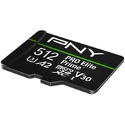 PNY Pro Elite Prime MicroSDXC Memory Card with Adapter 512GB Black
