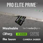 PNY Pro Elite Prime MicroSDXC Memory Card with Adapter 512GB Black