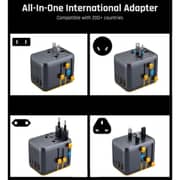 Voltme VITO Go EzTravel Universal Travel Adapter Black - F4031