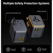 Voltme VITO Go EzTravel Universal Travel Adapter Black - F4031