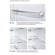 Teva 451 L No Frost Refrigerator, Reversible Door, Pro Steel, Silver - TEVA483S