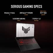Asus TUF A16 Gaming (2025) Laptop - AMD Ryzen 9-8940HX / 16inch WUXGA / 1TB SSD / 16GB RAM / 8GB NVIDIA GeForce RTX 5060 Graphics / Windows 11 Home / English Keyboard / Gray / International Version - [90NR0MC1-M00090]