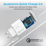 Promate iCharge Fast EU Wall Charger 150cm White - PDQC3