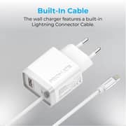 Promate iCharge Fast EU Wall Charger 150cm White - PDQC3