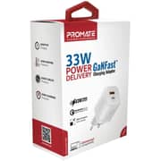 Promate PowerPort Fast EU Wall Charger White