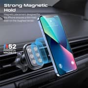 Promate VentMag-L SecureGrip Magnetic Car Phone Mount Black