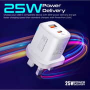 Promate PowerPort UK USB-A And USB-C Charger Black
