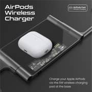 Promate AuraFold-Trio Foldable Charging Stand Transparent