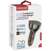 Promate TransDrive Fast Multi-Port Car Charger Black