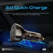 Promate TransDrive Fast Multi-Port Car Charger Black