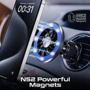 Promate ClipMount MagGrip Magnetic Car Phone Mount Black