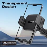 Promate TransHold-ext Auto-Clamping Car Phone Mount Transparent/Black