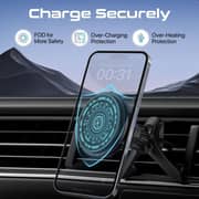 Promate MagChill-GA ActiveCool Magnetic Wireless Car Charger Black