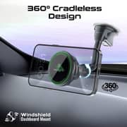 Promate MagChill-GA ActiveCool Magnetic Wireless Car Charger Black