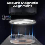 Promate MagChill-Qi2 Magnetic Wireless Car Charger Black
