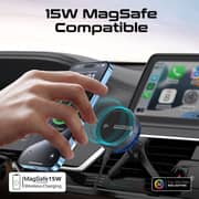 Promate MagChill-Qi2 Magnetic Wireless Car Charger Black