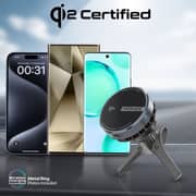 Promate MagChill-Qi2 Magnetic Wireless Car Charger Black