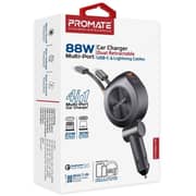 Promate DriveGear-R2 Multi-Port Car Charger Black
