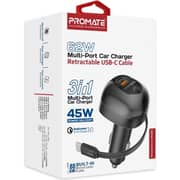 Promate PowerDrive Fast Car Charger Black - RC65
