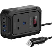 Promate Inverto 200W Car Power Inverter Black