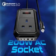 Promate Inverto 200W Car Power Inverter Black
