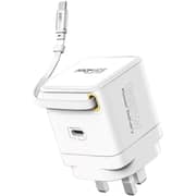 Promate CUBIX UK Fast Wall Charger White - R65