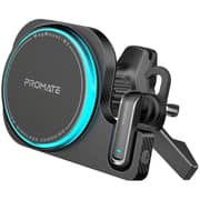 Promate MagMount-BT MagSafe Wireless Car Mount with Built-In ENC Mono Headset Black