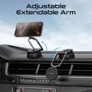 Promate MagNeo 15W Wireless MagSafe Car Charger Black