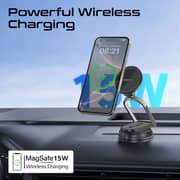 Promate MagNeo 15W Wireless MagSafe Car Charger Black