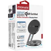 Promate MagMate-1 Qi2 Magnetic Wireless Car Charger Black