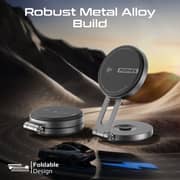 Promate MagMate-1 Qi2 Magnetic Wireless Car Charger Black