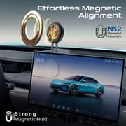 Promate MagMate-1 Qi2 Magnetic Wireless Car Charger Black