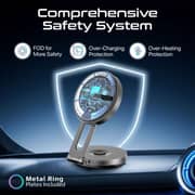 Promate MagMate-1 Qi2 Magnetic Wireless Car Charger Black