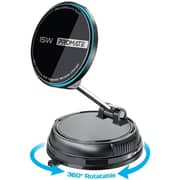Promate RevoMount 15W Magnetic Wireless Car Mount Black