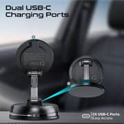 Promate RevoMount 15W Magnetic Wireless Car Mount Black